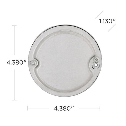 Hubbell-Raco 295 1/2-Inch Deep 1/2-Inch Bottom Knockouts 4-Inch Round Ceiling Fan Support Pan, metal