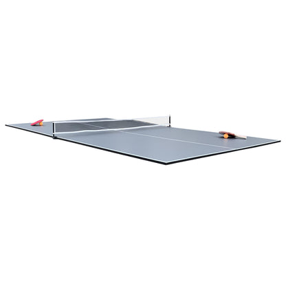 RACK Virgo Table Tennis Conversion Top for Billiard/Pool Table (Gray) – Full-Size 4-Piece Folding Ping Pong Table, Pool Table Tennis Top, Foldable Table Tennis Table