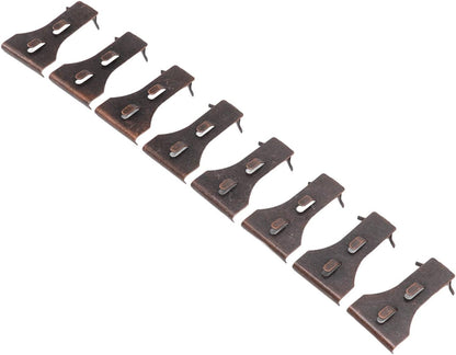 TOPINCN 8pcs Brick Hook Clips, Sturdy Steel Utility Hooks for Home Storage, No Tools Required