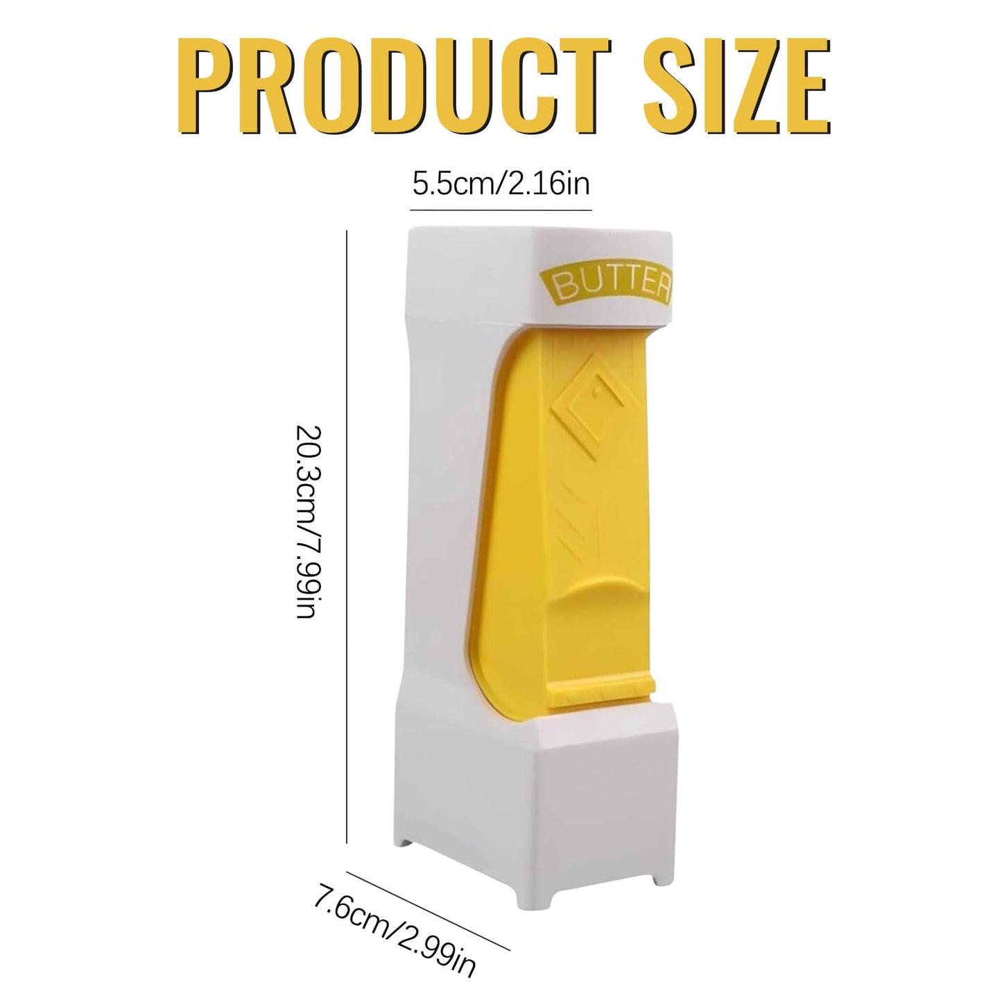 Portable One-Click Butter Cutter with Stainless Steel Blade - Effortlessly Create Perfect Slices for Breakfast, Baking, and Cooking, Butter Dispenser Sticks,Cheese Splitter