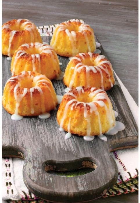 Mrs. Anderson's Baking Mini Fluted Cake Pan, 6-Cup European-grade Silicone