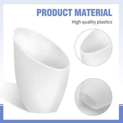 ZUDKSUY 5 pcs E26 Plastic Horseshoe Lampshades, White PE Lamp Shade with 42mm (1.65") Hole for Table Lamps & Pendant Lights Cover Replacement