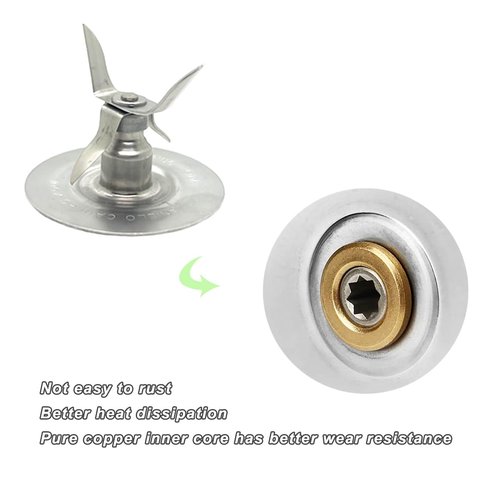 for Oster Blender Replacement Parts Blender Ice Crusher Blade with Jar Base Cap and Four Rubber O Ring Sealing Ring Gasket, Compatible with Oster Osterizer Blenders Accessories