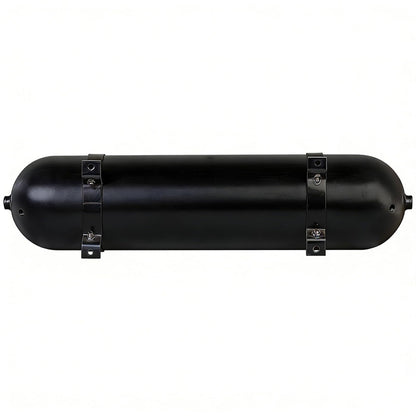 ZHSYMX Air 4.2 Gallon (18 Liter) 6 Ports Seamless Aluminum Air Tank for Air Ride Suspension Car Train Truck Horn Black