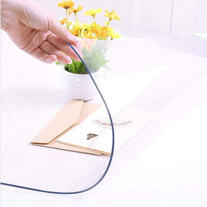 16 32 Inch 1.5mm NECAUX Custom x Clear Desk Cover Protector, Thick Plastic Heavy Duty Table Pad Desk Mat Desk Protector