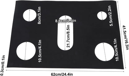 Stove Top Cover Protector, Heat Resistant Grill Mats Outdoor, PTFE Reusable Washable Heat Resistant Gas Stove Liner