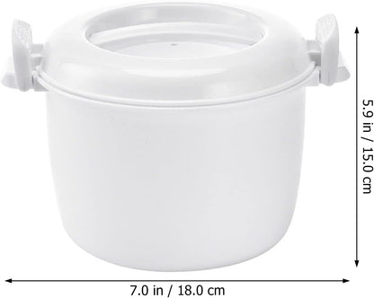 Small Rice Maker Friendly Microwave Rice Cooker, Easy Fast Microwave Cookware for Rice and Pasta