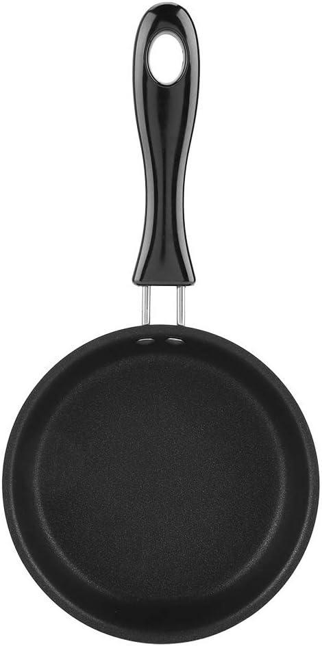 Zerodis Portable Mini Frying Pan, Nonstick Egg Pan for Breakfast Sandwich, Burger, Heat Resistant Cast Iron Skillet