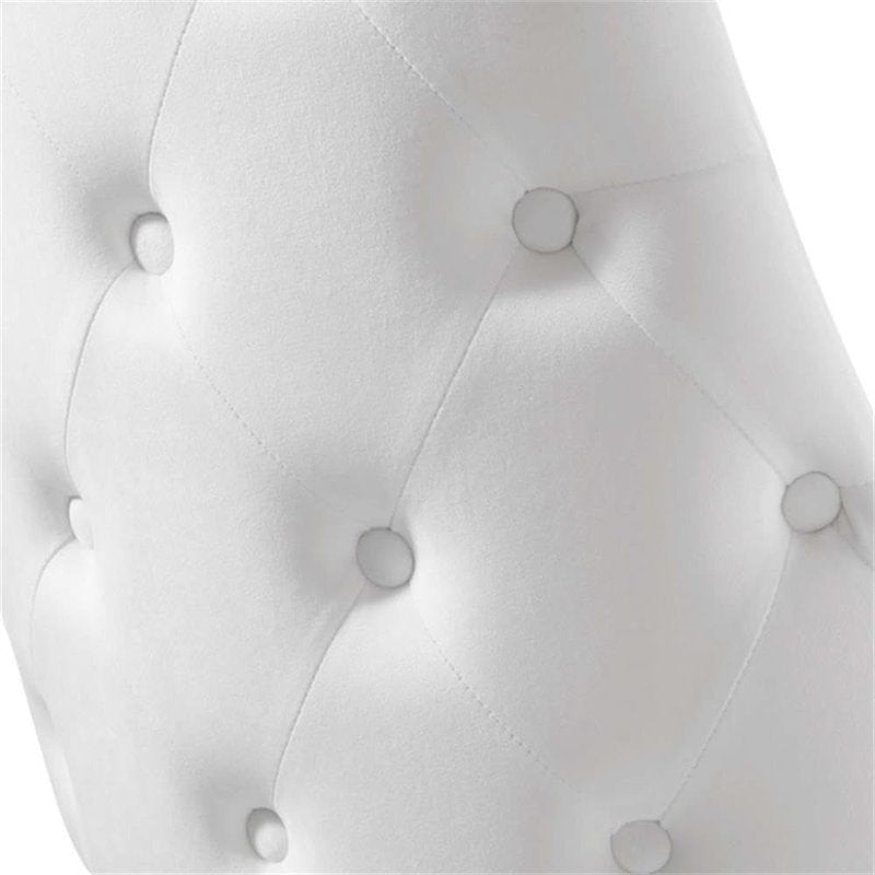 Modway EEI-3907-WHI Adorn Tufted Performance Velvet Dining Side Chair, White