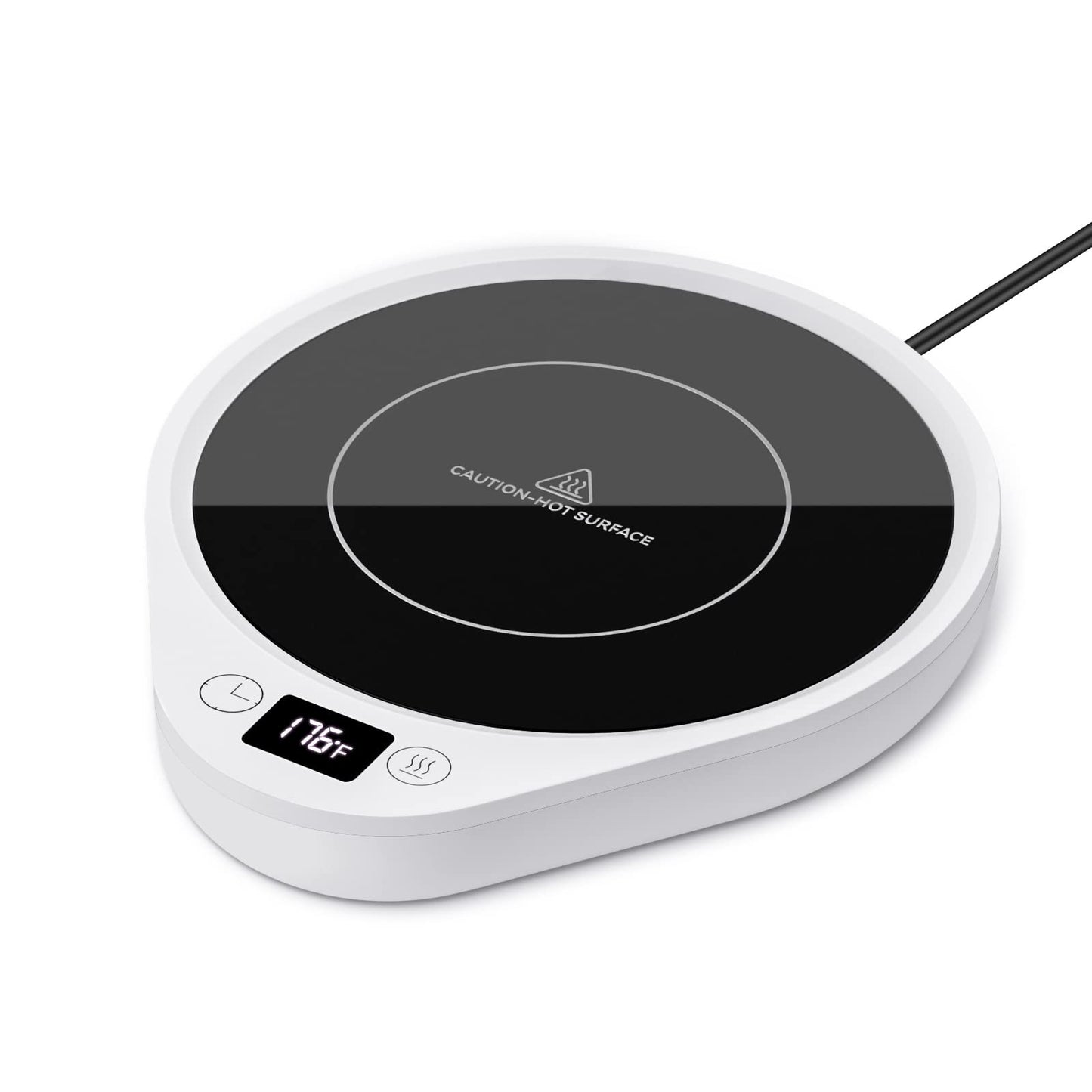 Mug Warmer, Upgrade Coffee Warmer & Cup Warmer for Desk with 3 Temperature Settings, More Hot Coffee Mug Warmer with Timer & 4H Auto Shut Off for Keep Best Flavor for Cocoa, Tea, Water, Milk, Black