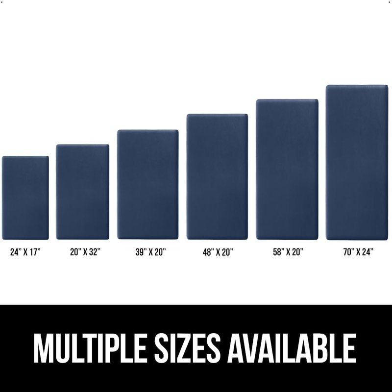 GORILLA GRIP Comfortable Cushioned Kitchen Mats for Floor, 39x20, Waterproof and Stain Resistant Soft Top, 3/4 Inch Thick Ergonomic Standing Desk Anti Fatigue Mat, Foam Supports Ankles and Feet, Navy