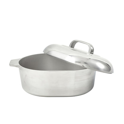 IMUSA 13in Cajun Cast Aluminum Oval Roaster with Lid, Durable Baking and Roasting Pan for Chicken, Meats, and Traditional Cooking