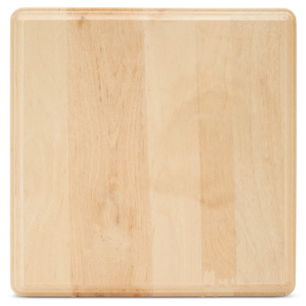 Unfinished Wooden Squares 7 inch Pack of 2 Wood Boards for Crafts Wood Signs for Crafts, Wooden Plaque Craft Blanks by Woodpeckers