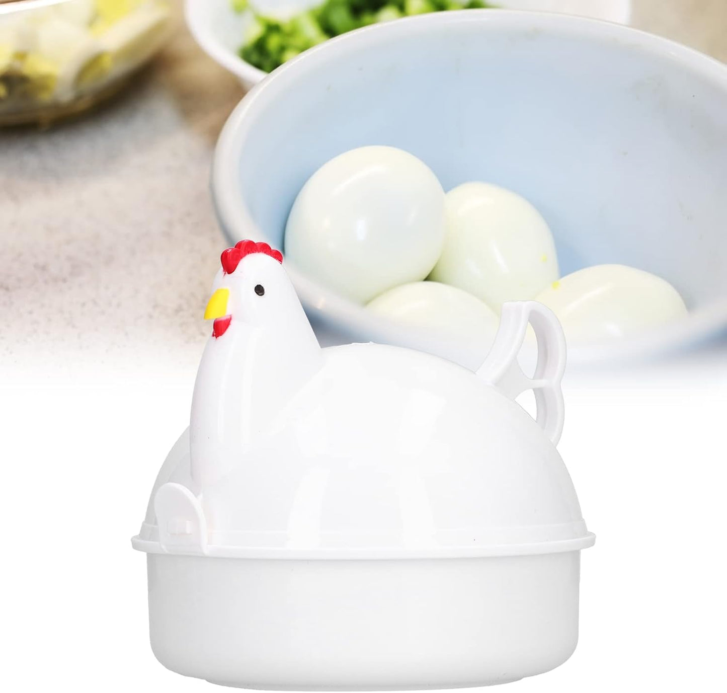 Rapid Egg Cooker, 4 Egg Capacity Electric Cooker for Hard Boiled, Poached, Scrambled Eggs for Home Kitchen