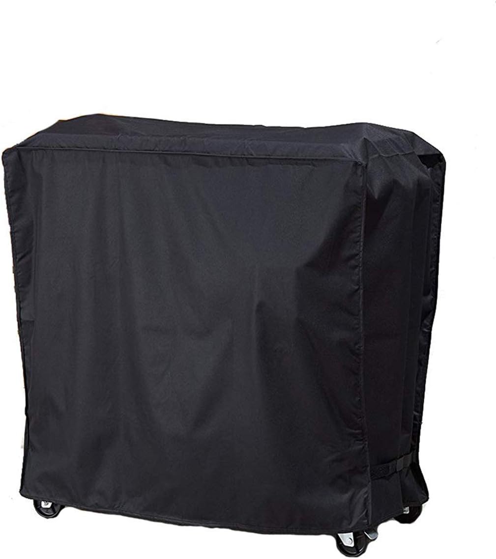J&C 35x20x34in 80 Cooler Cart Cover-Black Waterproof UV Resistant Patio Rolling Cooler for Most of QT Patio Ice Chest