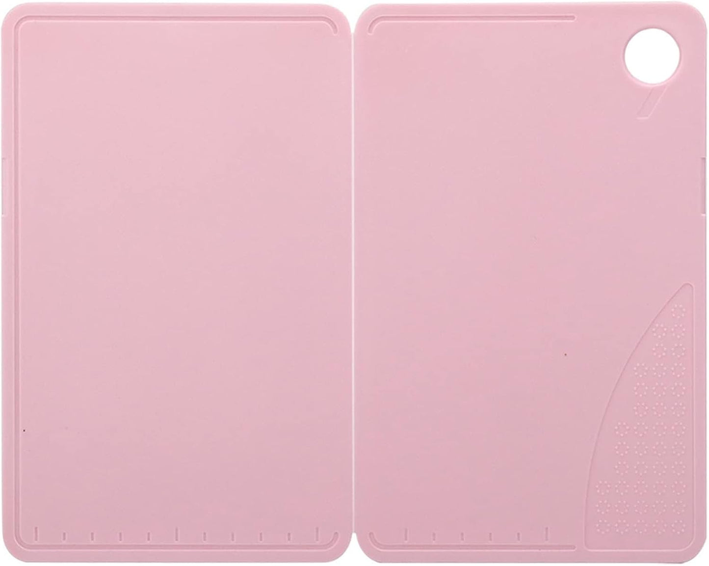 Small Cutting Board, Folding Plastic Cutting Board with Juice Grooves, Mini Pink Fruit Cutting Board