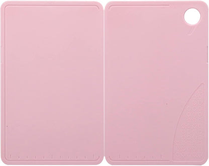 Small Cutting Board, Folding Plastic Cutting Board with Juice Grooves, Mini Pink Fruit Cutting Board