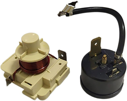 Replacement QD110H QL2-6.0 Refrigerator Starter + Round Protector for Heavy Duty Compressor Accessories