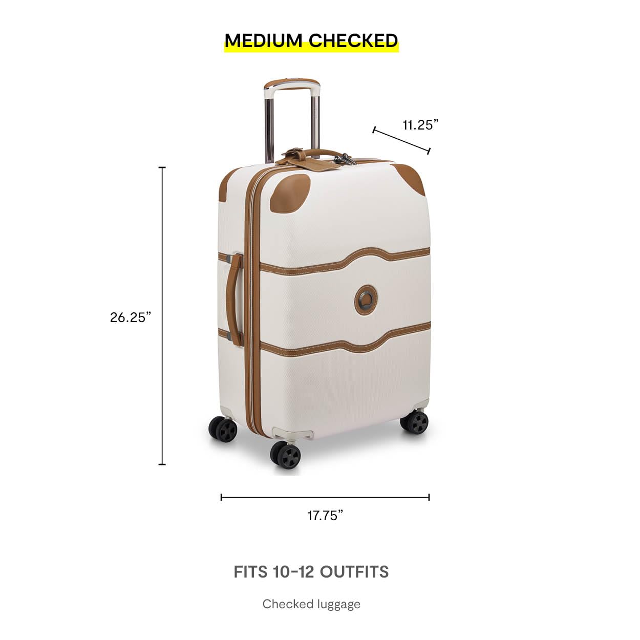 DELSEY PARIS Chatelet Air 2.0 Hardside Luggage with Spinner Wheels, Chocolate Brown, 3 Piece Set, (19/24/28)