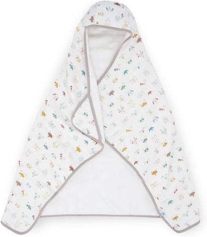 1-6 Little Unicorn Hooded Bath Towel | Absorbent Cotton & Terry Blend | Larger Size for Baby & Toddlers, Years (Animal