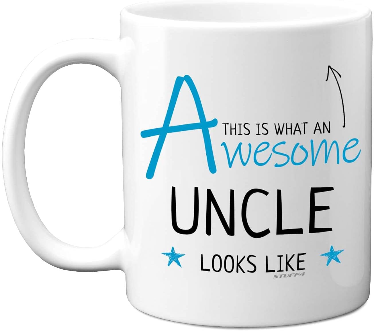 Stuff4 Uncle Mug, Birthday Gifts - Awesome Uncle Looks Like - 11oz Ceramic Dishwasher Safe Mug