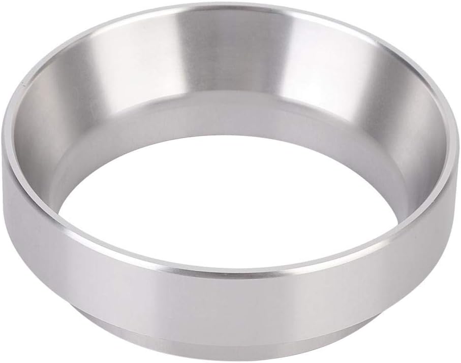 Fdit Aluminum Alloy Universal Coffee Magnetic Dosing Ring Replacement, Silver (58mm)