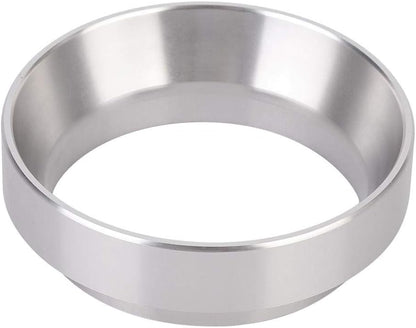 Fdit Aluminum Alloy Universal Coffee Magnetic Dosing Ring Replacement, Silver (58mm)