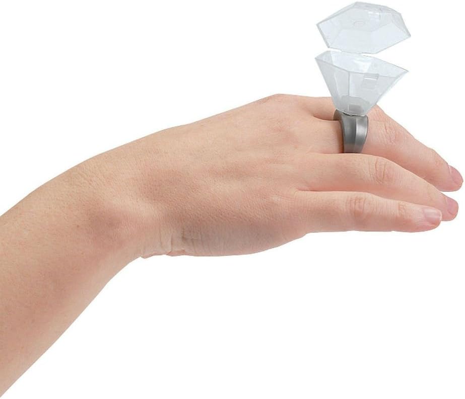 Plastic Wedding Ring Shot Glass, 12 Shot Glasses, .75oz