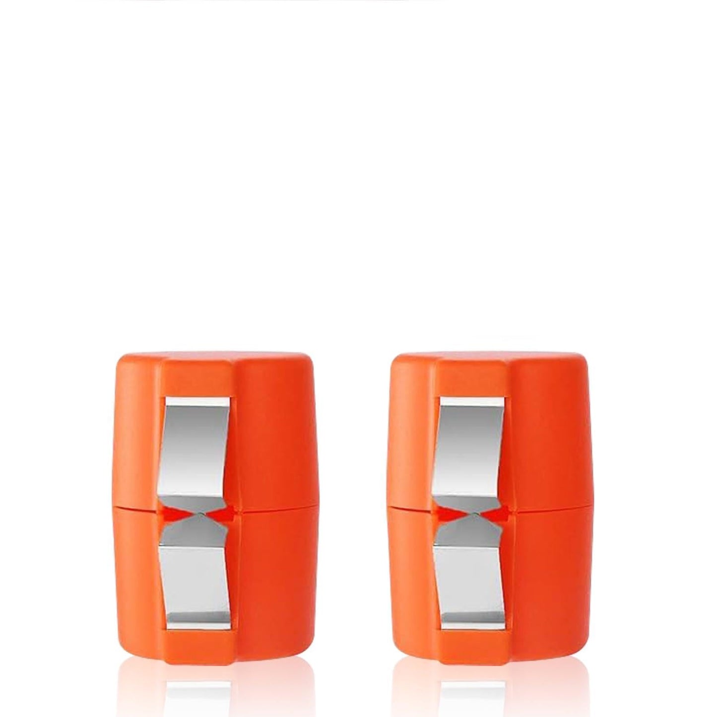 2026 Upgrade Egg Shell Opener Egg Cracker Tool, Eggs Separator Tools for Raw and Hard Boiled Eggs Peeler Shell Remover, Egg Cracking Peeling Tool Cutter Home Kitchen, 2 Pcs, Orange