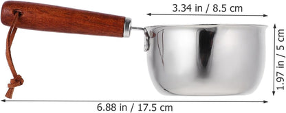 HEMOTON Butter Melting Pot, 150ml Stainless Steel Saucepan with Spout for Ramen, Milk, Cheese