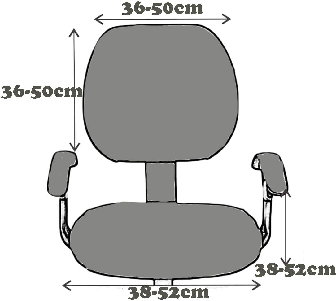 Computer Office Chair Cover, Protective & Stretchable Universal Chair Slipcover for Rotating Chairs.