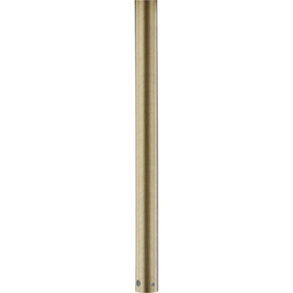 Progress Lighting AirPro Collection 12 in. Ceiling Fan Downrod in Vintage Brass