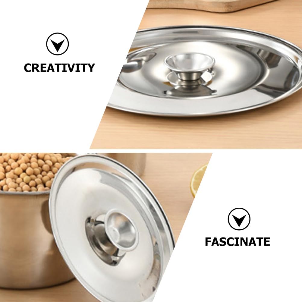 Stainless Steel 12 Inch Pan Lid, Dome Cover for Fry Pan, Spices Pots, Condiment Jar Cover