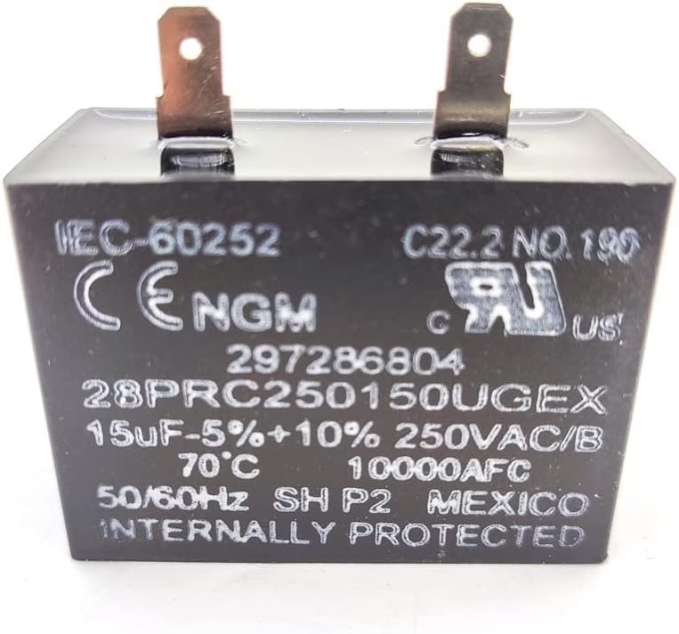 WP65889-4 Capacitor for Whirlpool Refrigerator Run AP6010187, PS11743364