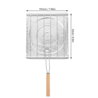 MAGICLULU Foldable Stovetop Toaster Rack for Camping and Home Use Multi-Function Toast Holder Rack and Tortilla Grill Tray Durable Wire Baking for Bread and Corn Grilling