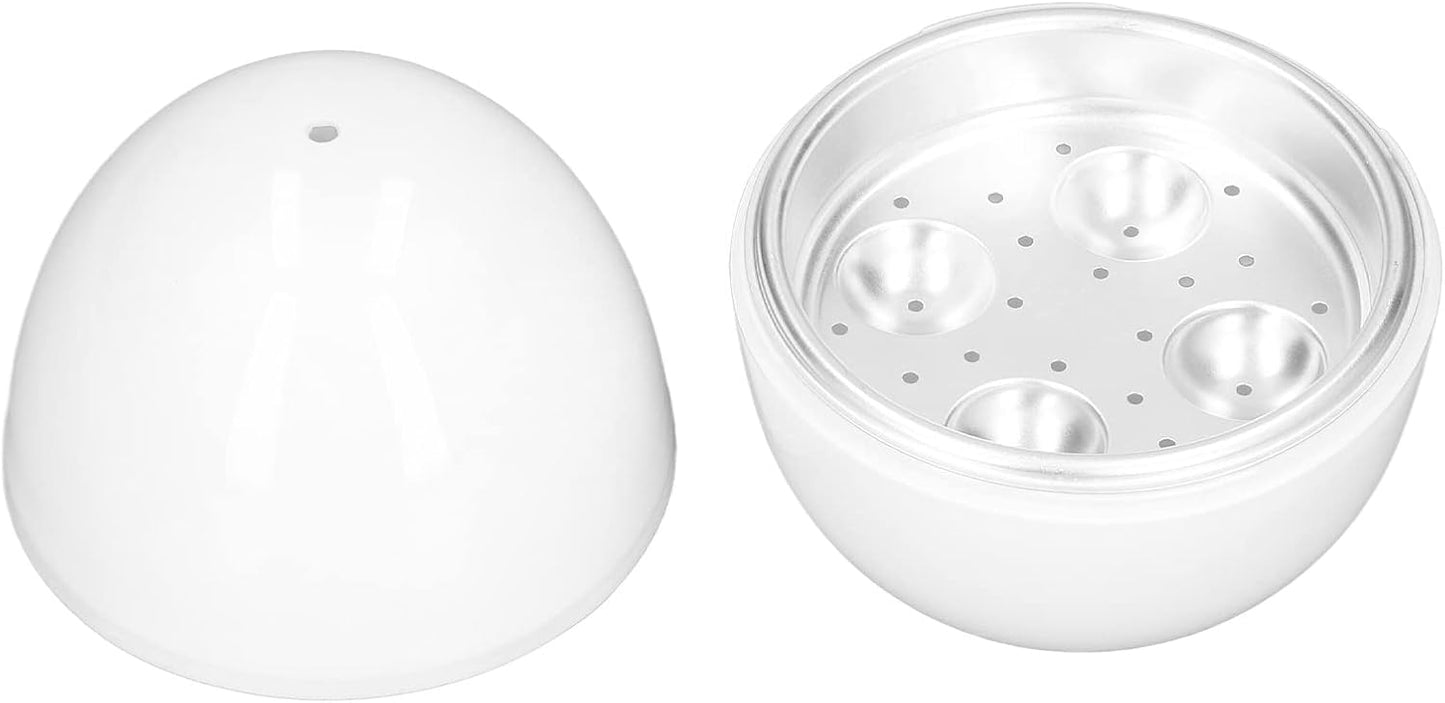 HEEPDD Microwave Egg Cooker, 4 Eggs Capacity Microwave Egg Steamer for Hard Boiled Eggs