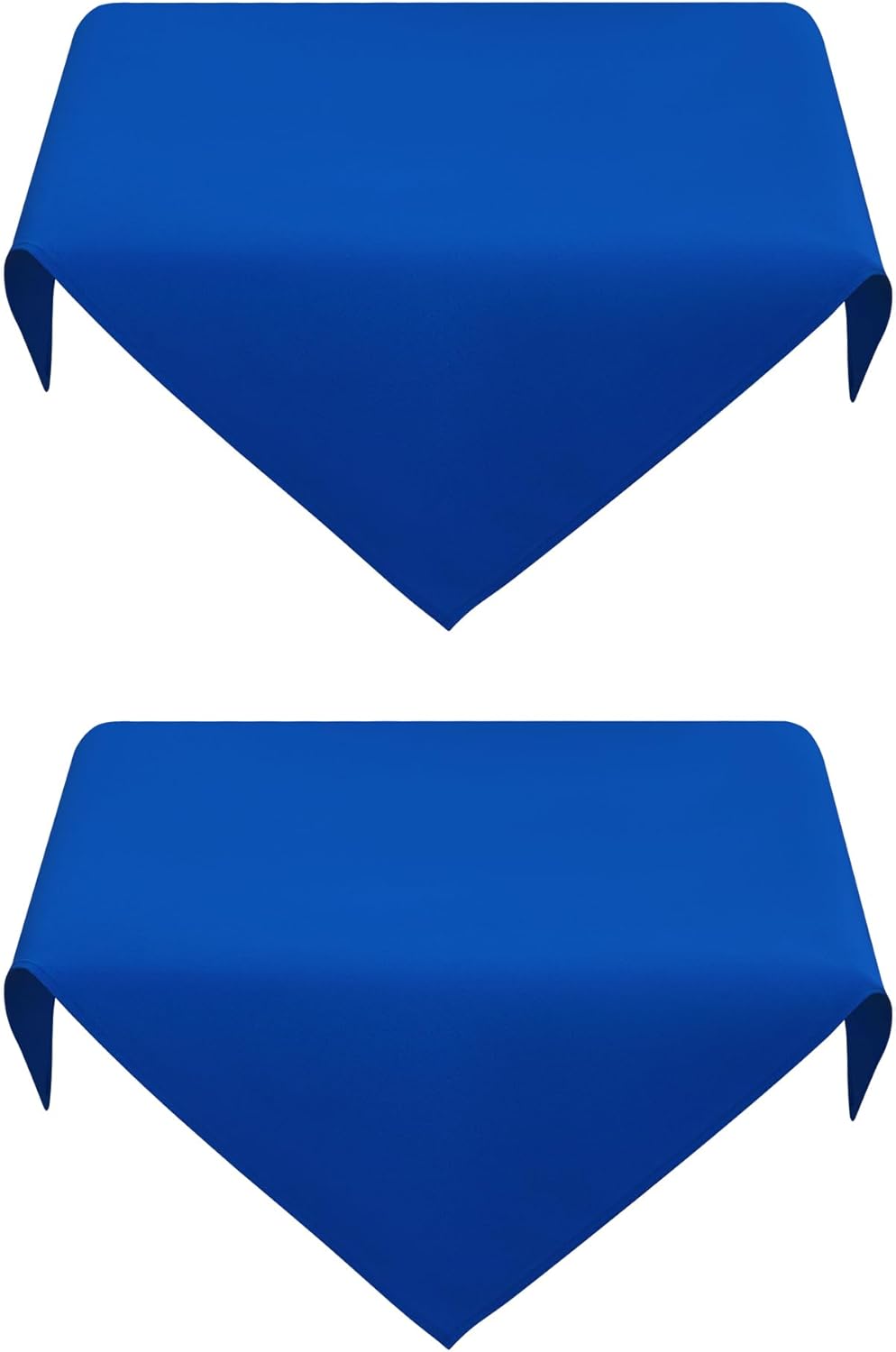 2 Pack 24X24 Inch Small Square Table Cloth Royal Blue Tablecloth Washable Polyester Solid Table Cover for Night Stand