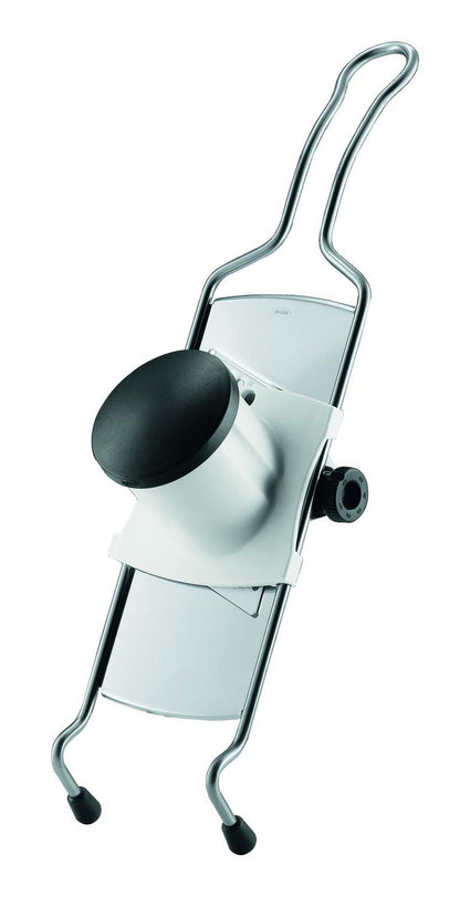 Rosle 95028 Stainless Steel Adjustable Gourmet Food Slicer Hand-Held Mandoline With Hand Guard