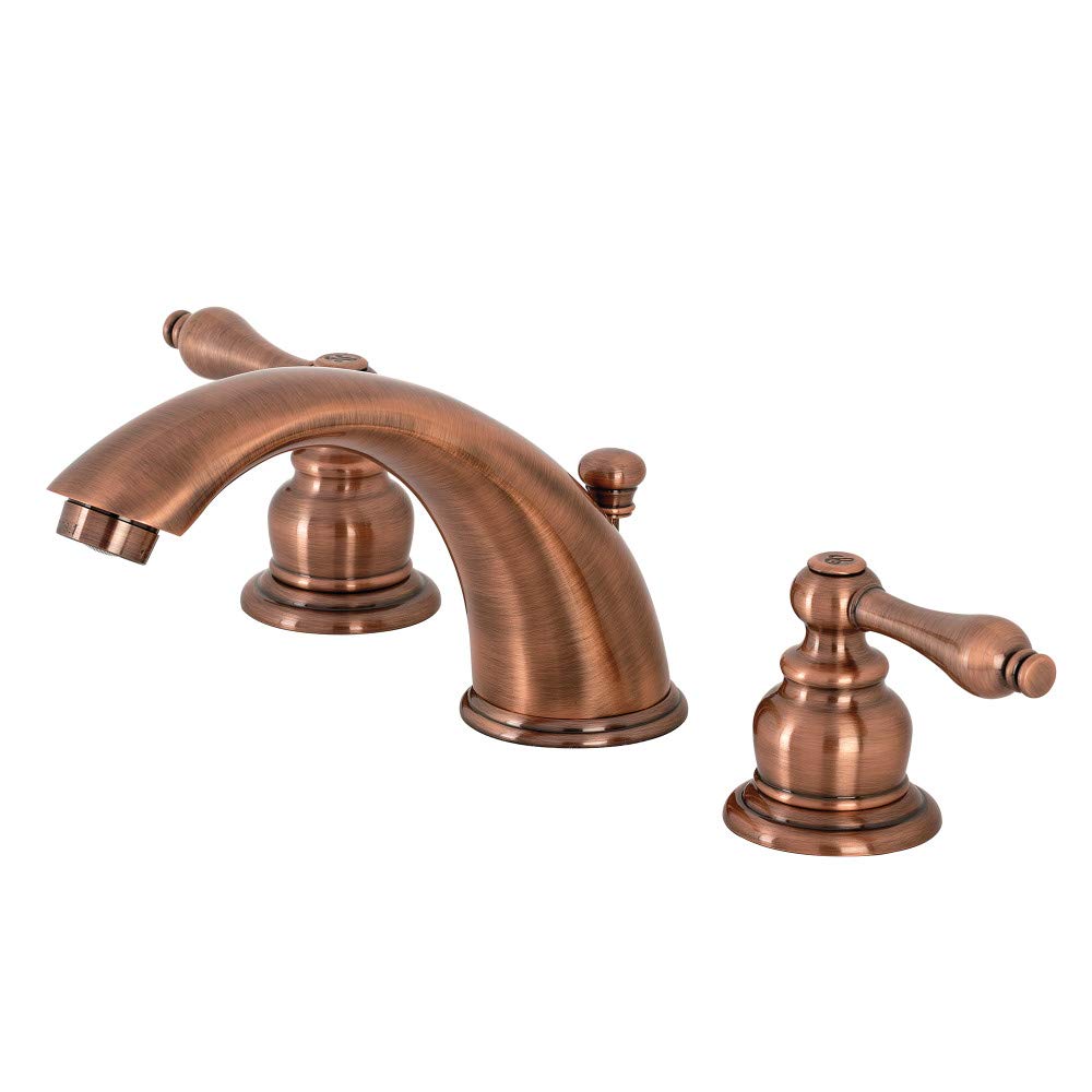 Kingston Brass KB976AL Victorian Widespread Bathroom Faucet, Antique Copper, 10 x 5.75 x 4.06