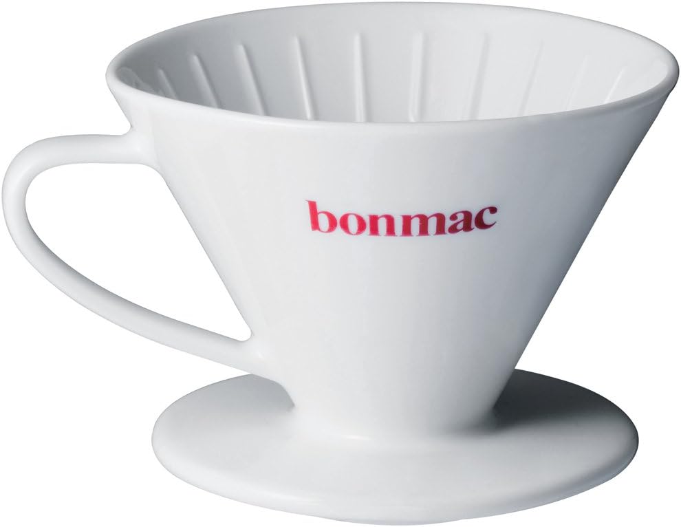 VCD-2W #897182 Coffee Dripper, Conical V-Shaped Porcelain for 1-4 Cups