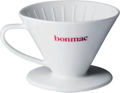 VCD-2W #897182 Coffee Dripper, Conical V-Shaped Porcelain for 1-4 Cups