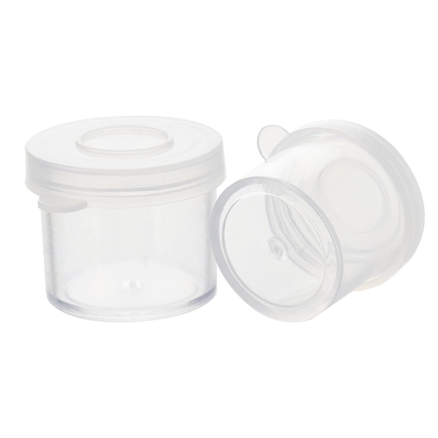 KOHAND 200PCS Plastic Mini Paint Cups with Lids, Small Sample Containers, Empty Craft Storage Pots for Beads, Glitter, Painting
