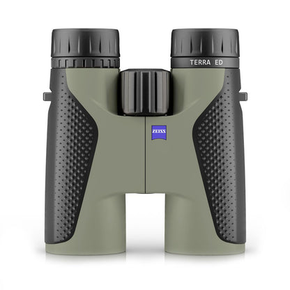 ZEISS Terra ED Binoculars 10x42 Waterproof, and Fast Focusing with Coated Glass for Optimal Clarity in All Weather Conditions for Bird Watching, Hunting, Sightseeing, Black-Green (Black-Green)
