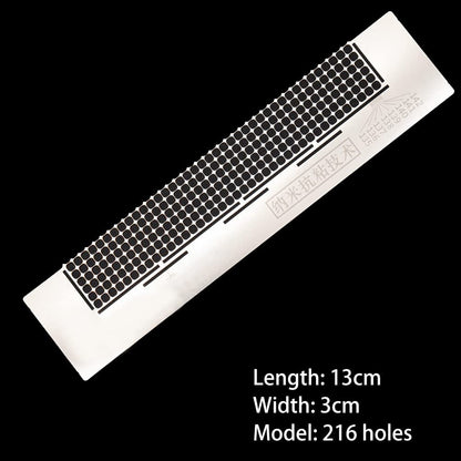 Eforcase 4PCS Diamond Ruler Set - Stainless Steel Mesh Ruler with 216, 240 and 360 Blank Grids for DIY Picture Kits