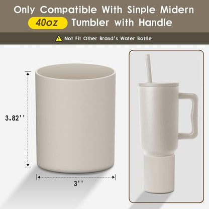 BKBY Silicone Boot Compatible with Sinple Midern 24/30/40 oz Tumbler with Handle/Trek Pivot, Protective Anti-Scratch Bottle Bottom Sleeve Cover Compatible with Sinple Midern Tumbler