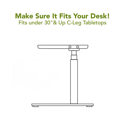 Perfect POSTURE Max Under Desk Storage Drawer – Large Desk Drawer with Lock for Regular & Sit-Stand Standing Desks, Gray (13" x 26.5")