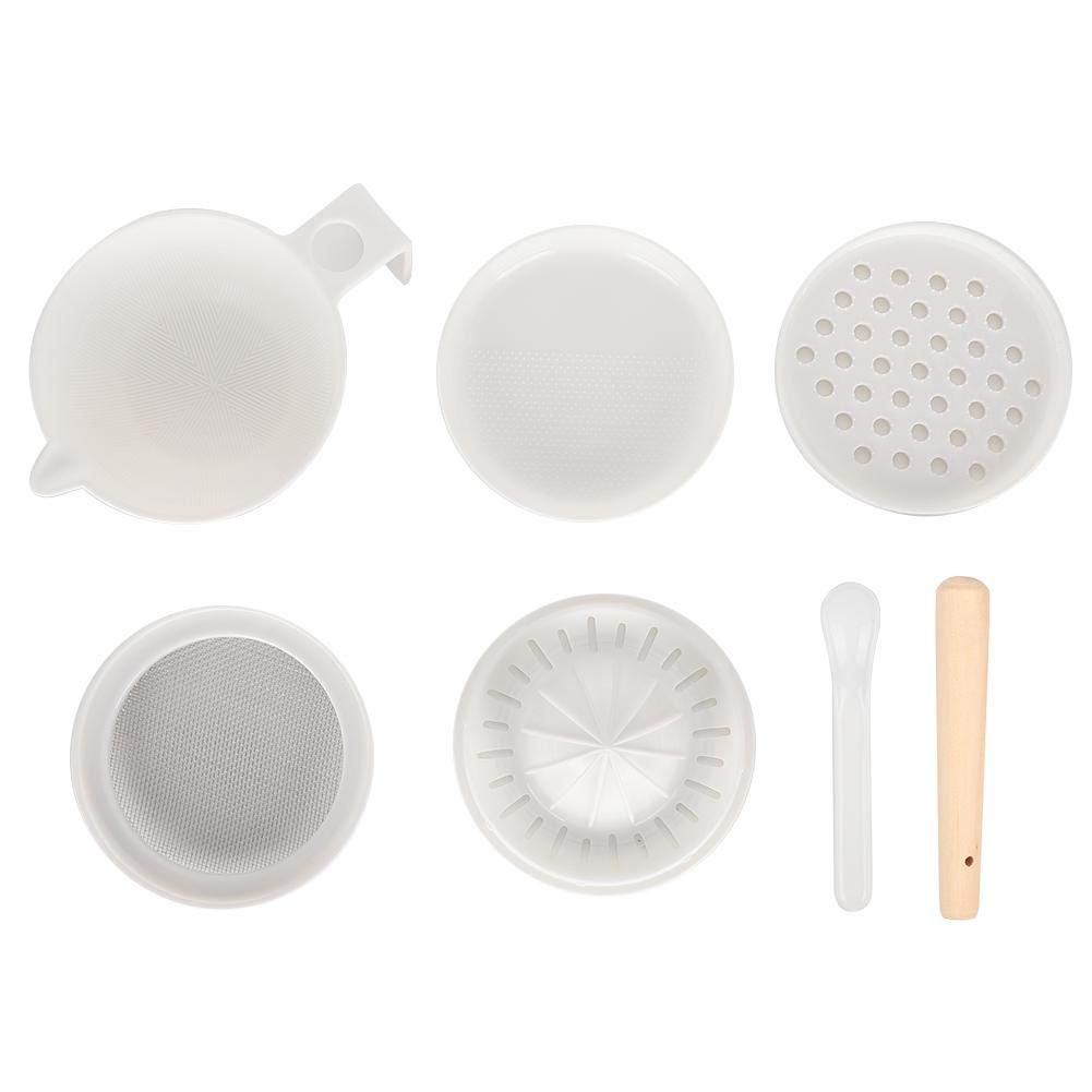 Infant Food Supplement Grinder - Manual Grinding Bowl for Baby Puree - Portable Multi-Function Cooking Machine for Homemade Kids Food