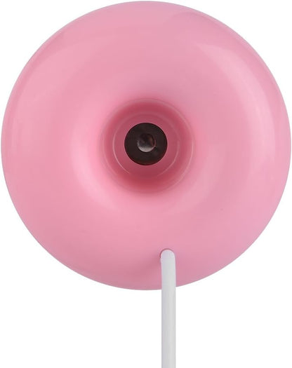 Mini Donut USB Humidifier, Portable Atomization Spray Humidifier for Home Office Car (Roseate)