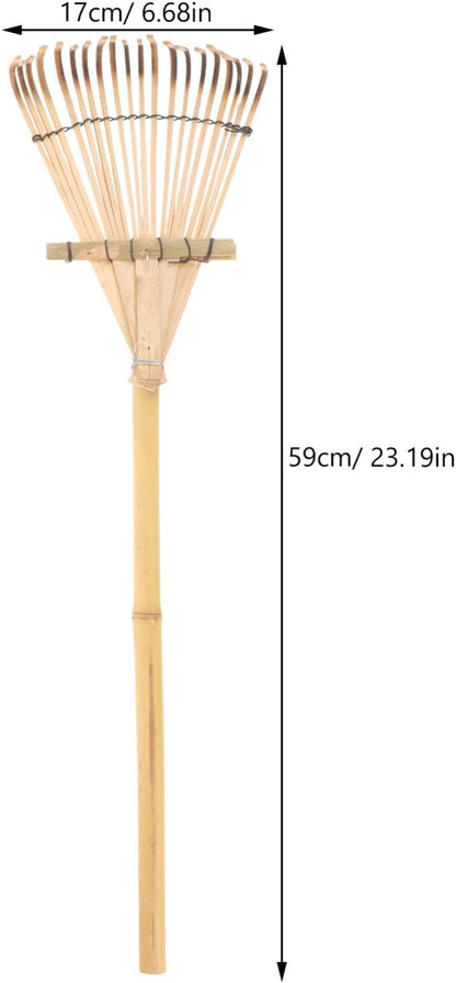 Yardwe Yard Leveling Rake Leaf Scoops, Hand Rakes Short Handle Rake for Gardening and Lawn Tools