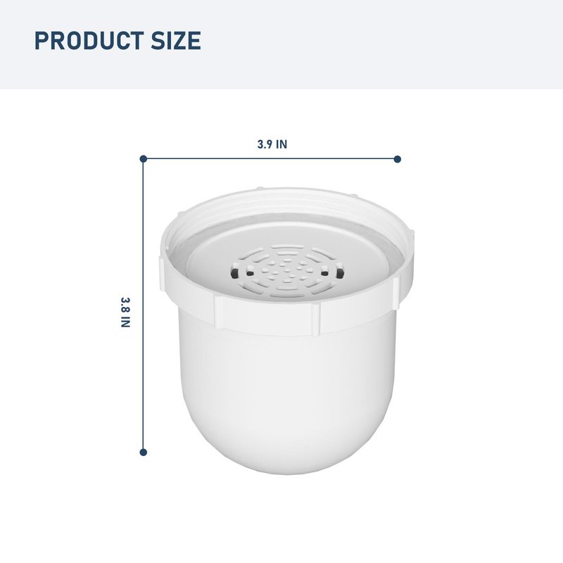 Water Pitcher Replacement Filter Compatible with Clearly Filtered Water Filter Pitcher, 100-Gallon Long-Life, BPA Free 2 Pack